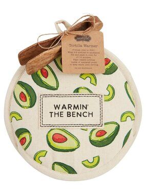 NWT MUD PIE Tortilla Warmer w/ tongs – Avocados